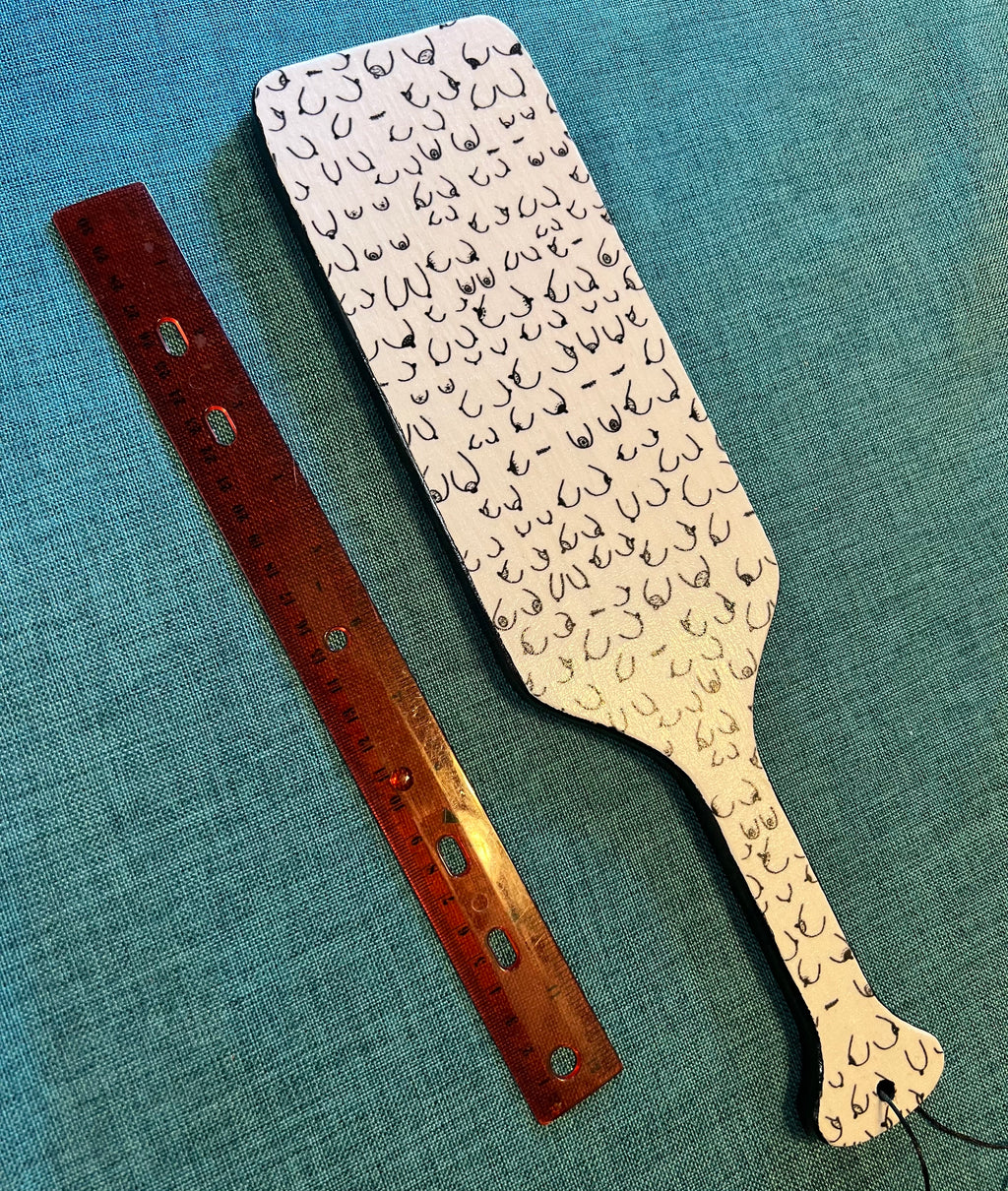 Wood boob paddle