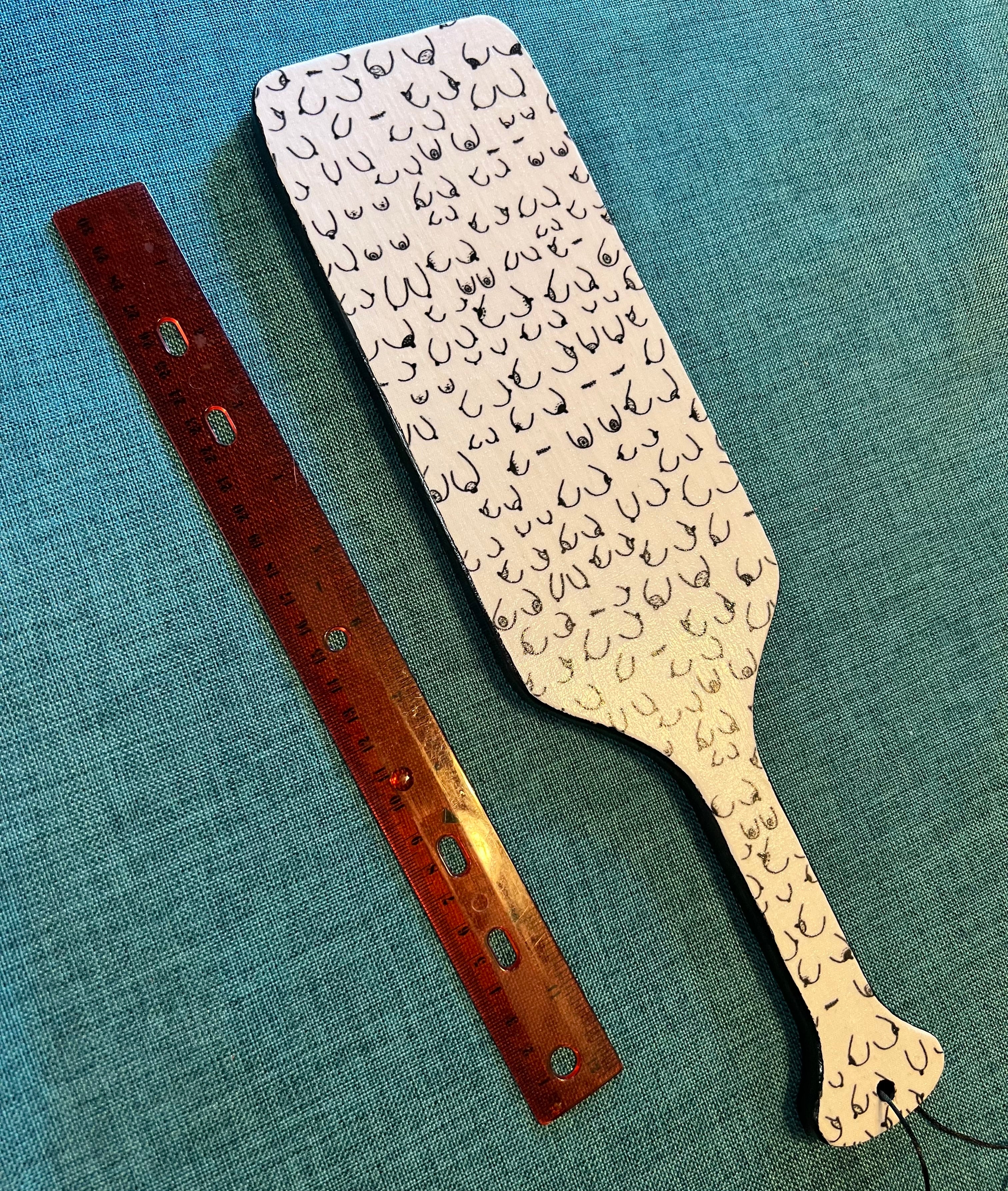 Wood boob paddle