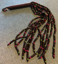 Black beaded flogger